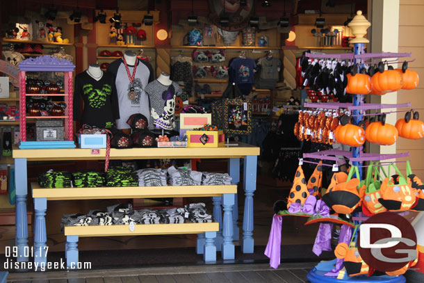 Halloween Merchandise out at the Midway shops.