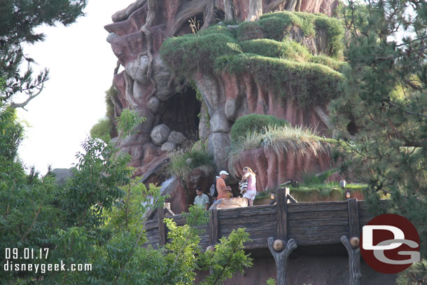 Splash Mountain had gone down and guests were being walked off.