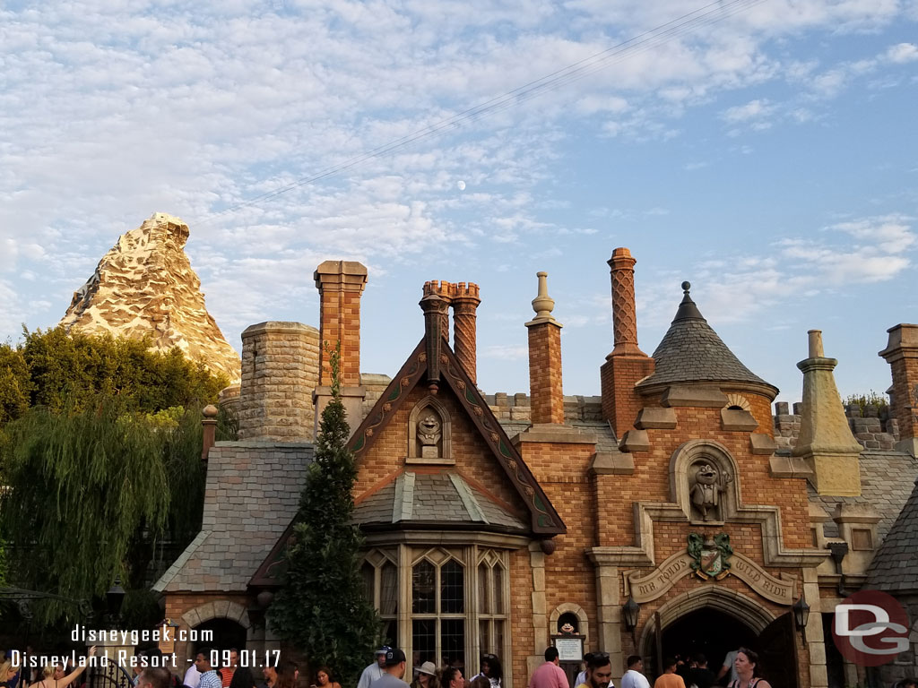 Toad Hall as the sun was starting to sset.