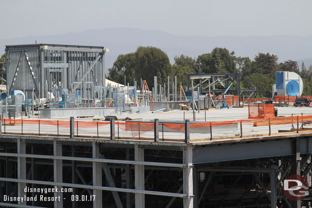 A closer look at the roof of the Battle Escape.  You can see some steel on the far side for the exterior facade.