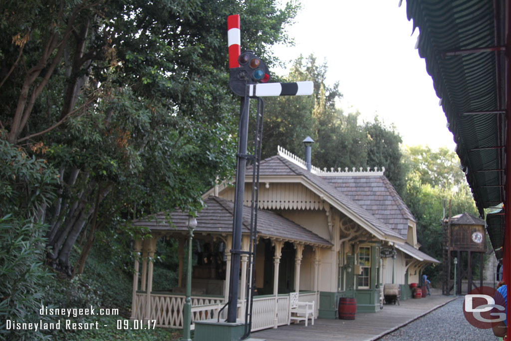 Pulling into New Orleans Square Station.