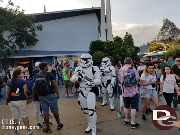 A patrol in Tomorrowland...