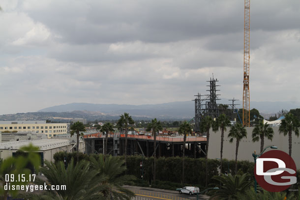 Looking toward the Millennium Falcon building.