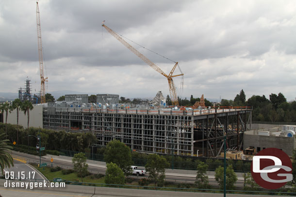 A wide view of the Battle Escape building.