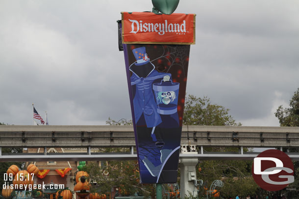 Haunted Mansion Holiday featuring the Hatbox Ghost Banner