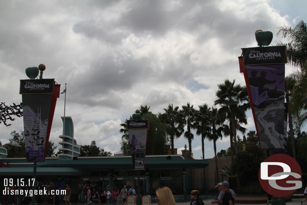 Looking toward Disney California Adventure (some bad lighting this afternoon with the clouds).