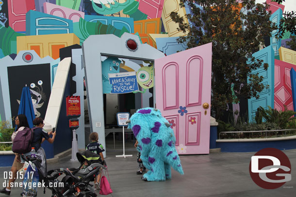 Sulley was meeting in front of his closed attraction.