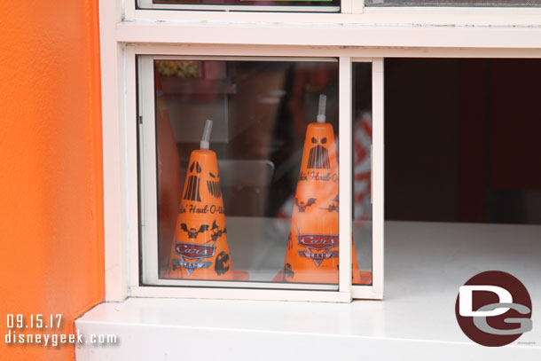 Traffic Cone sippers now have Haul-O-Ween stickers