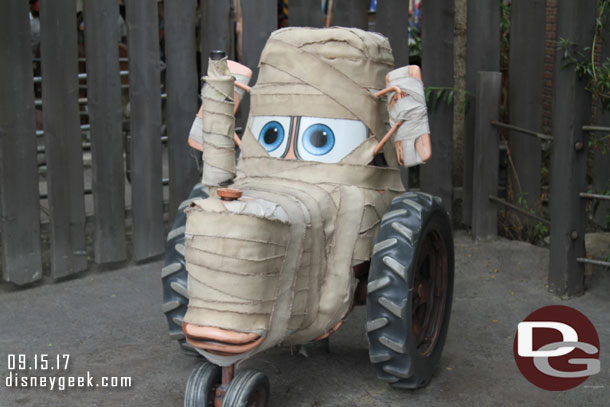 The baby tractor is mummified.