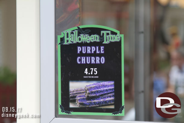 The Paradise Pier churro cart... anyone know what flavor Purple is?  