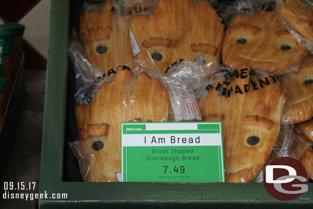 Groot Bread was still available.