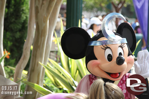 Minnie Mouse on Buena Vista Street.