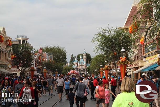 Main Street USA around 4pm