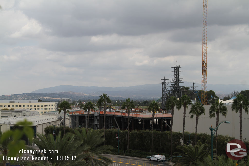 Looking toward the Millennium Falcon building.