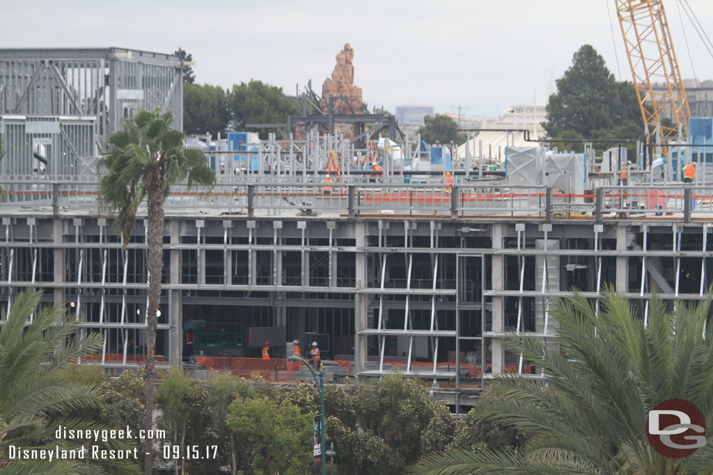 A better view showing how large the apparent opening is on the second floor.  Note the workers in it.