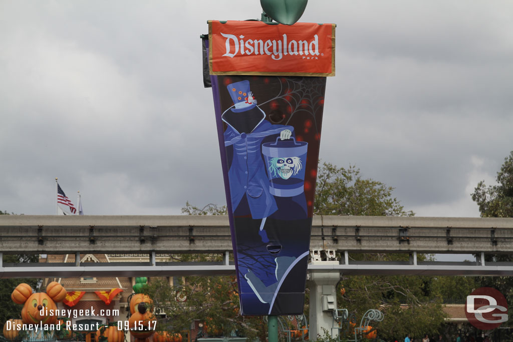 Haunted Mansion Holiday featuring the Hatbox Ghost Banner