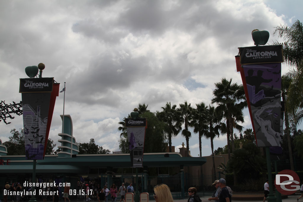 Looking toward Disney California Adventure (some bad lighting this afternoon with the clouds).