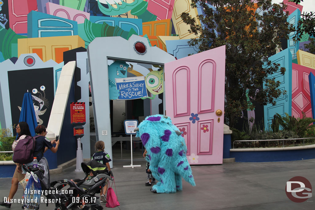 Sulley was meeting in front of his closed attraction.