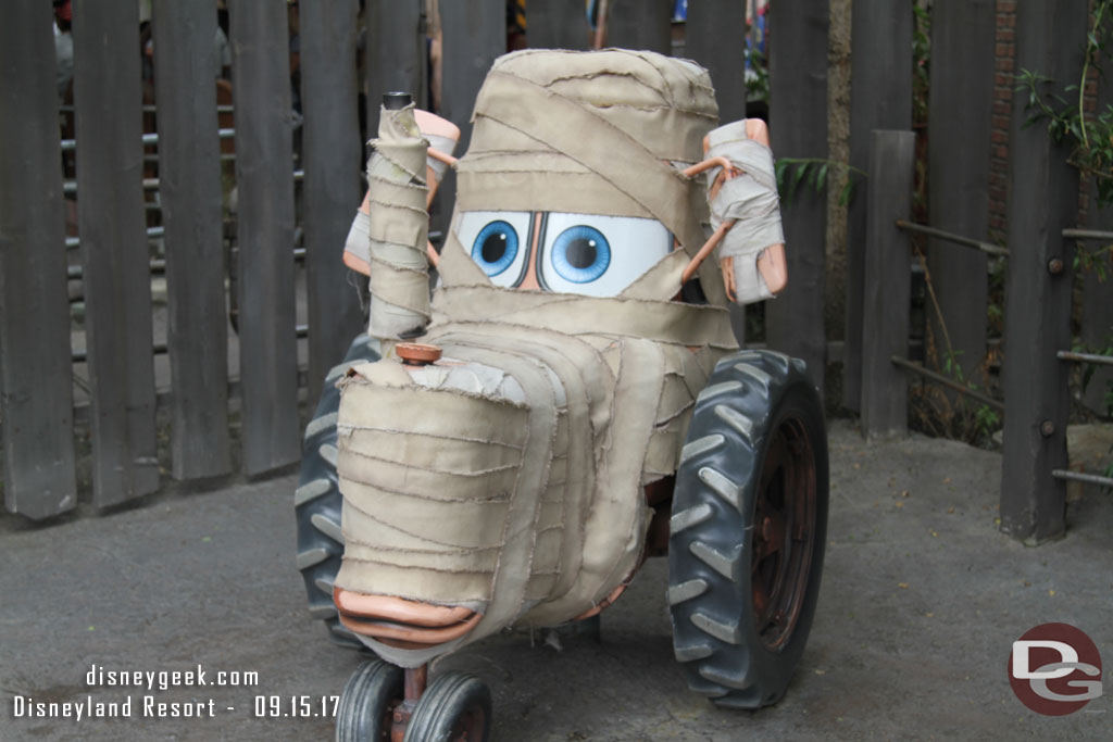 The baby tractor is mummified.