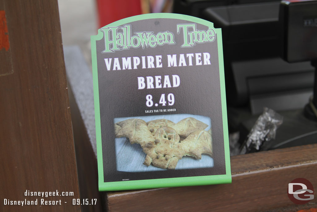 Vampire Mater Bread is also for sale at Fillmore