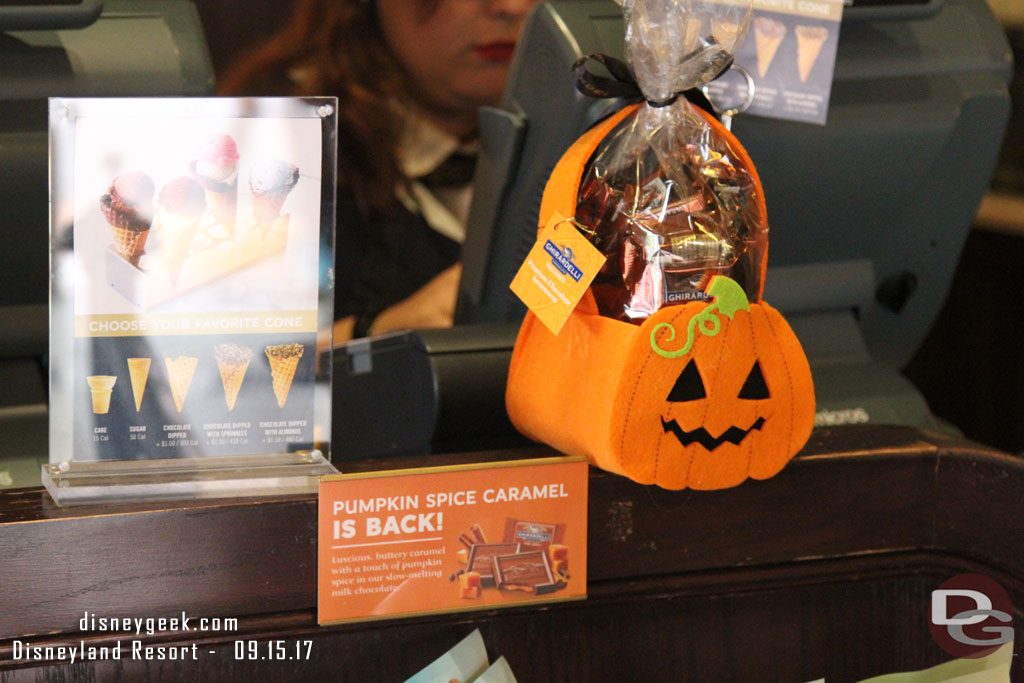 Pumpkin Spice Caramel has returned to Ghirardelli