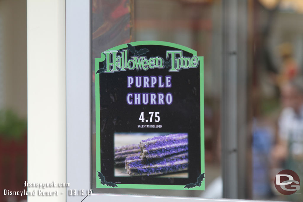 The Paradise Pier churro cart... anyone know what flavor Purple is?  