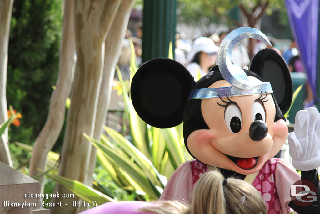 Minnie Mouse on Buena Vista Street.