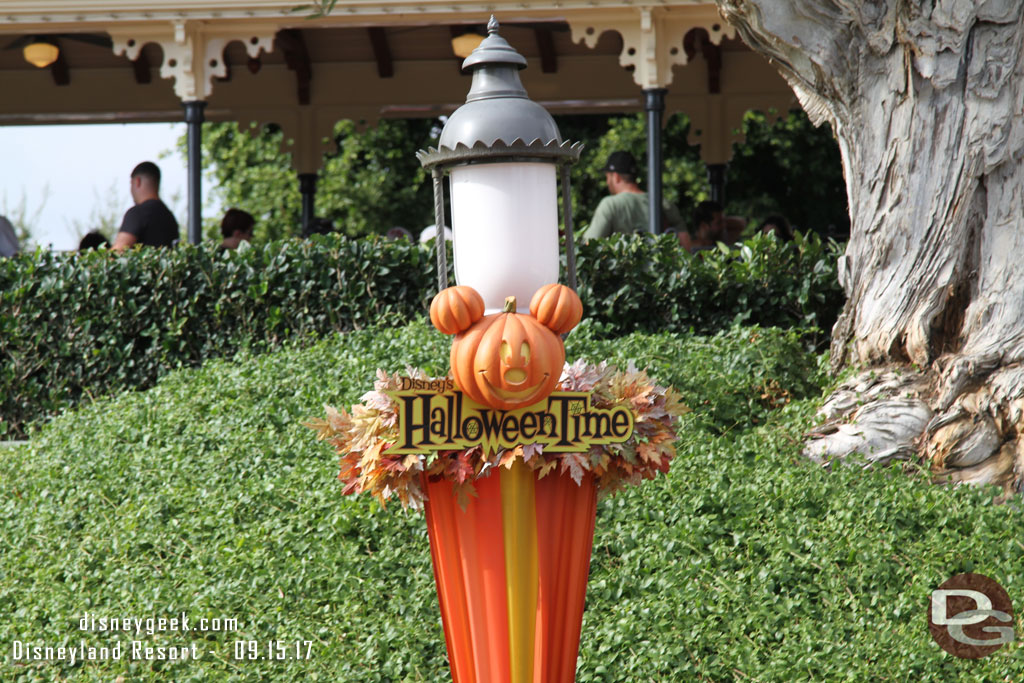 Next stop Disneyland.  Main Street and the entrance area had the normal Halloween Time decorations.