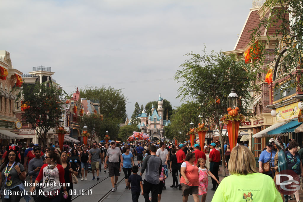 Main Street USA around 4pm