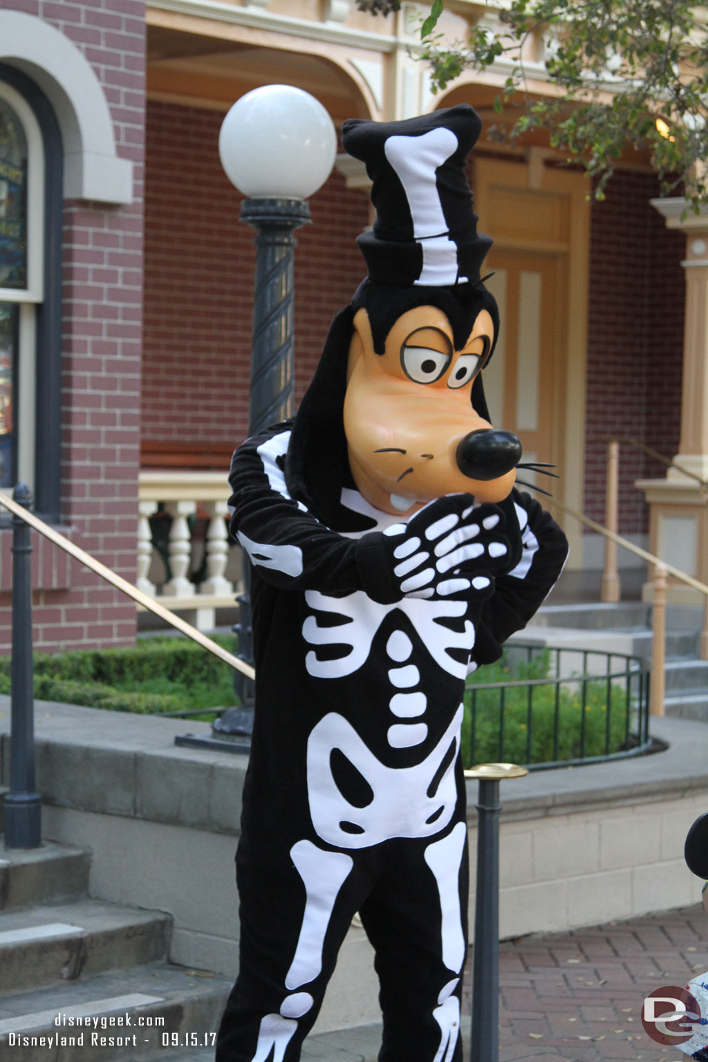 Skeleton Goofy in Town Square.