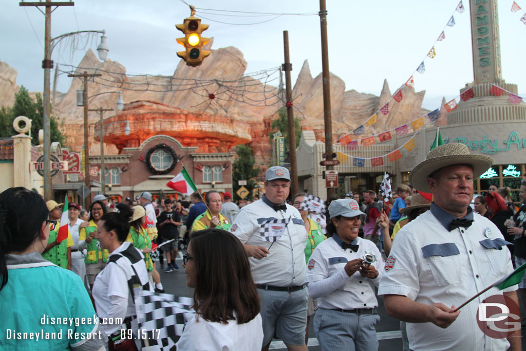 Cast Member arriving on Route 66..