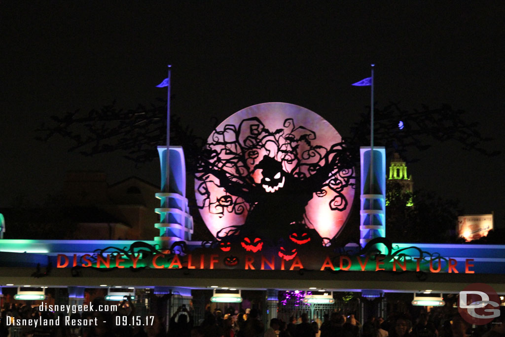 Returning to Disney California Adventure for a couple more after dark pictures before calling it a night.