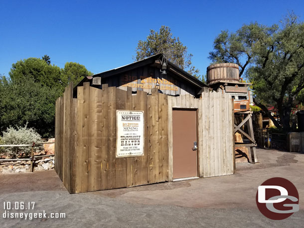 Big Thunder is closed for renovation.