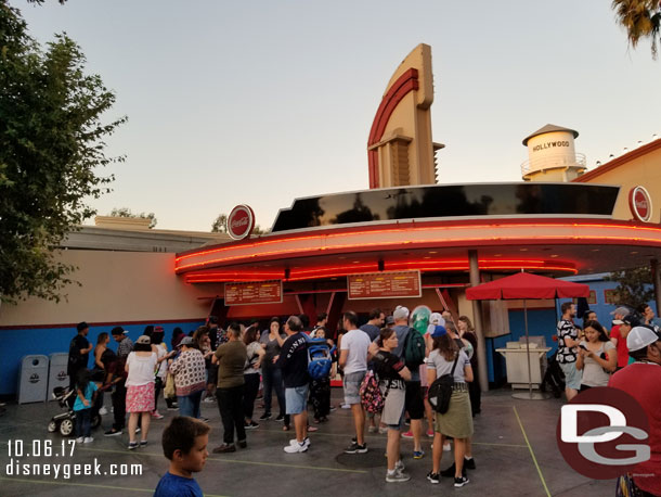 The line at the bar was starting to fill the switchbacks.  Later in the evening it completely filled them and then some.