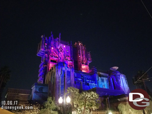 Guardians of the Galaxy: Monsters After Dark was posted at a 2 hour wait this evening.