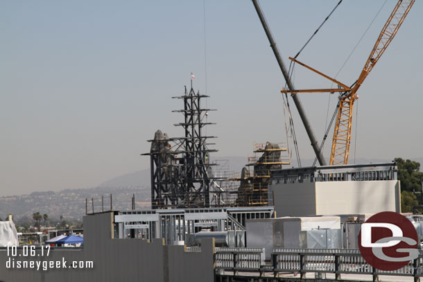 In the distance the rock formations continue to take shape.