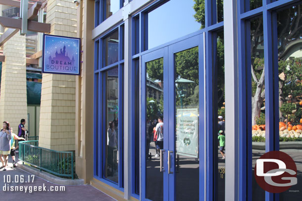 Anna & Elsa are out and a new Dream Boutique is moving in.