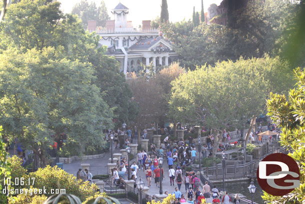 Looking toward the Haunted Mansion.