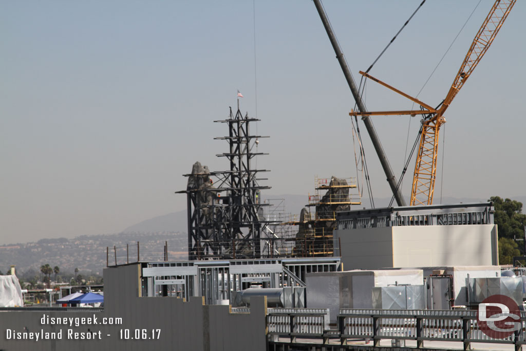 In the distance the rock formations continue to take shape.