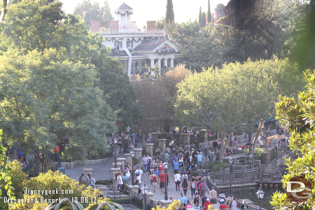 Looking toward the Haunted Mansion.