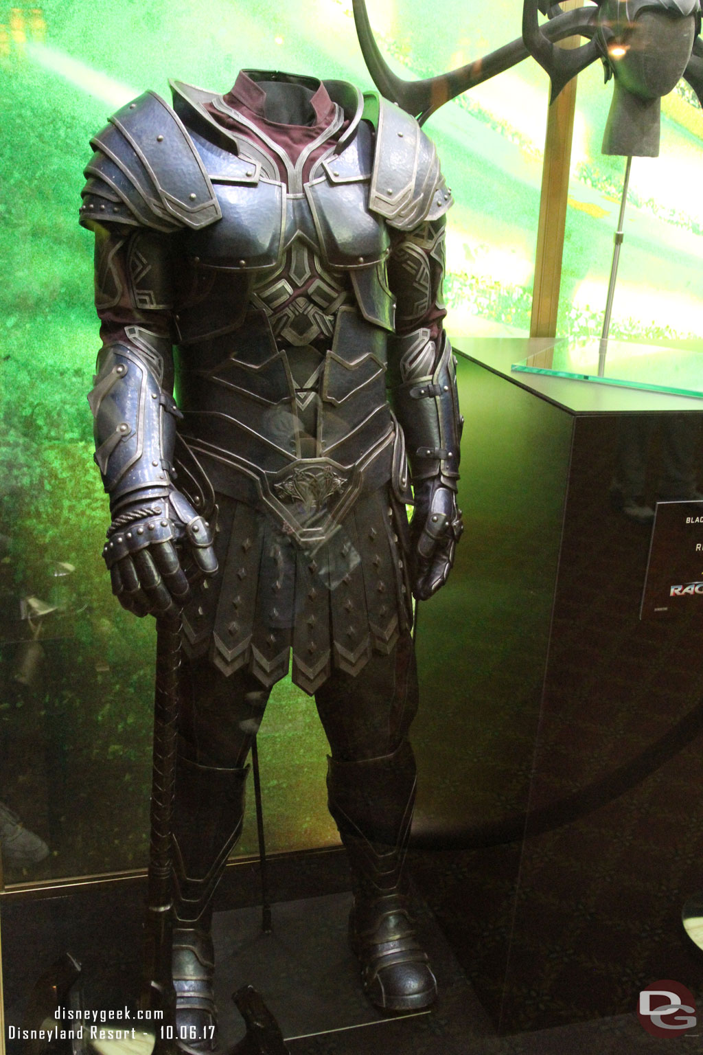 Costume worn by Karl Urban as Skurge (and his axe)