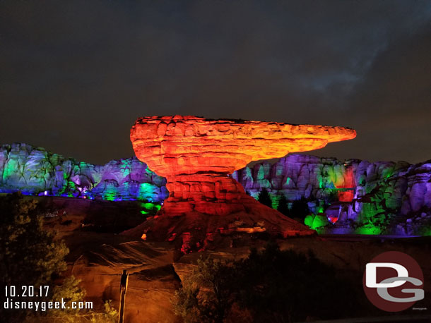 Ornament Valley this evening.