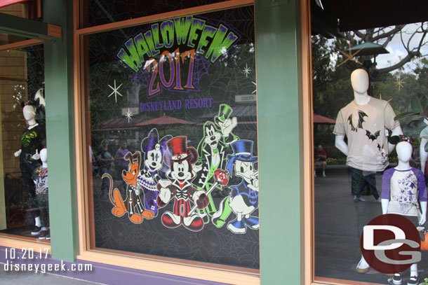 The World of Disney Halloween window.