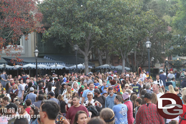 New Orleans Square was getting more busy as the began to set.