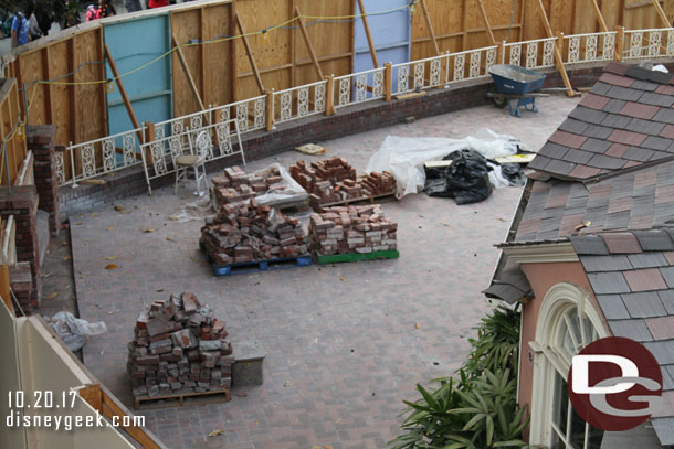 A look down at the River Belle Terrace from the Treehouse