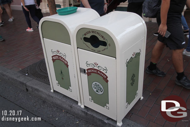 New recycling bins on Main Street