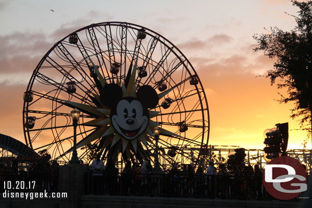 Sunset at Paradise Pier