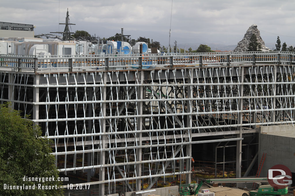 The preparations for the exterior wall look to be nearly complete on this side of the building.