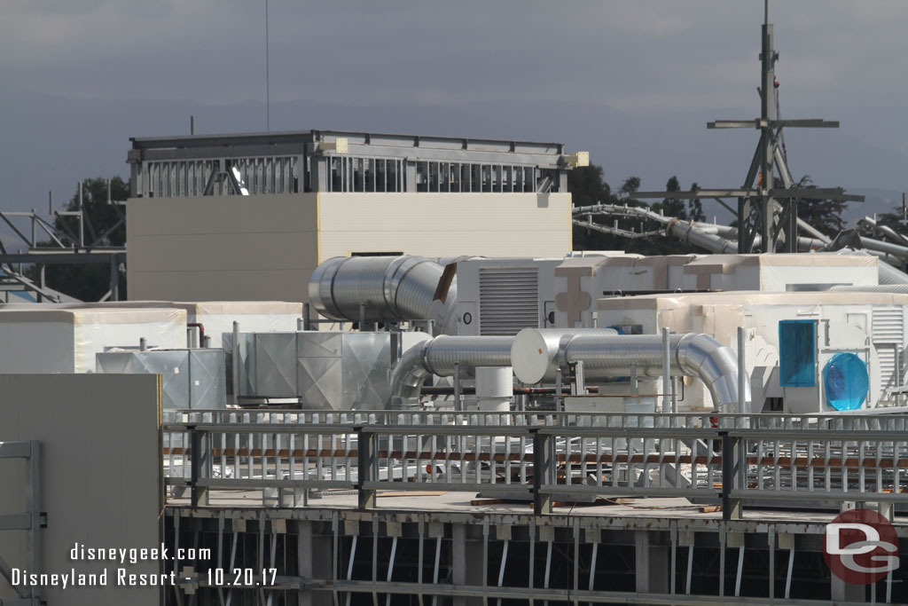 On the roof a maze of HVAC equipment has taken over.