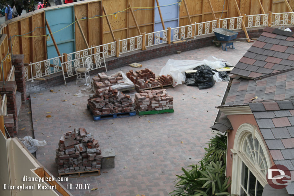 A look down at the River Belle Terrace from the Treehouse